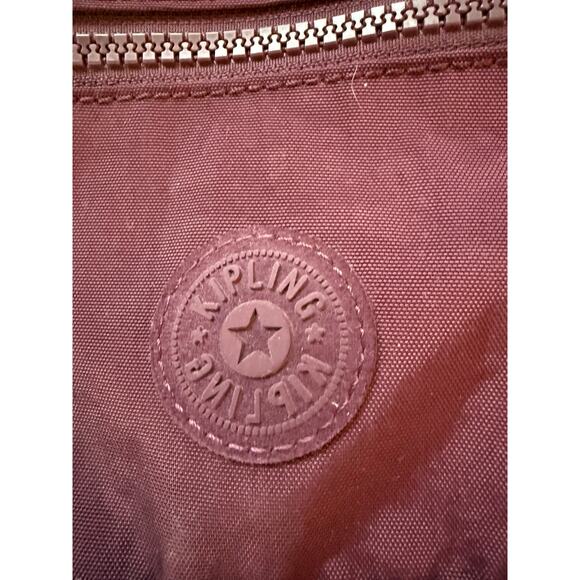 Kipling Sabian Crossbody Mini Shoulder Bag Nylon Plum - Picture 8 of 8